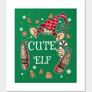 Cute Elf Christmas Costume Posters and Art